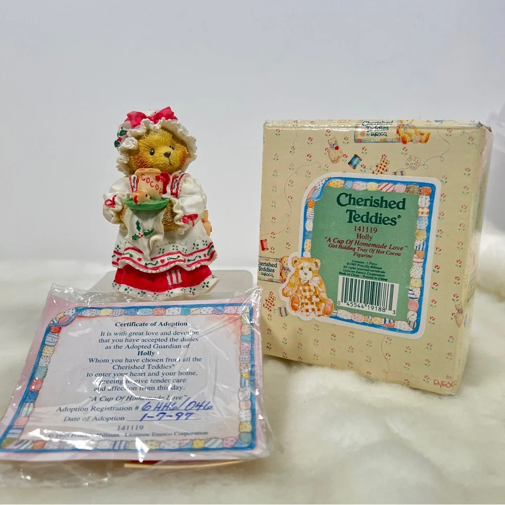 1995 Enesco Cherished Teddies Holly 
